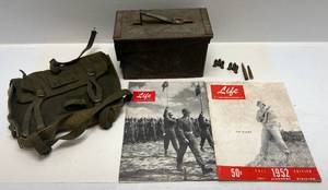 lot 140 image: Misc. Vintage Military Items