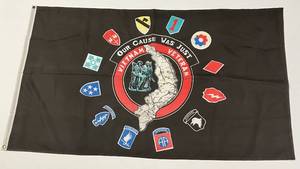 lot 145 image: Vintage 3 x 5 Our Cause Was Just Vietnam Veterans Nylon Flag