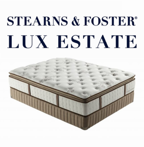 lot 5 image: Stearns & Foster Luxury Estate Series Plush Pillow Top King Mattress