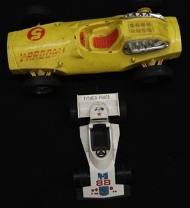 SLOT STYLE TOY RACE CAR AND SPEED RACER INDY TOY CAR
