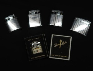 CMC CONTINENTAL CIGARETTE LIGHTERS AND 1 DURA LIGHT LOT OF 4