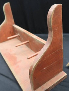 WOODEN COAT RACK SHELF