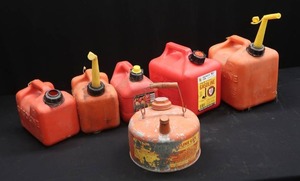 GAS CANS-LOT OF 6