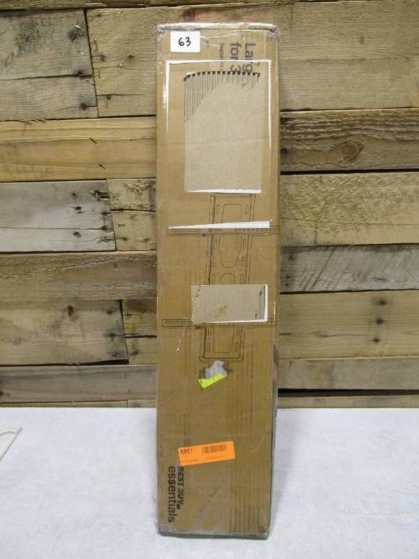 lot 136 image: Best Buy essentials - Fixed TV Wall Mount for Most 3790 TVs - Black