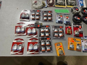 lot 20 image: 62  PAD LOCKS & 7 STEEL CABLES