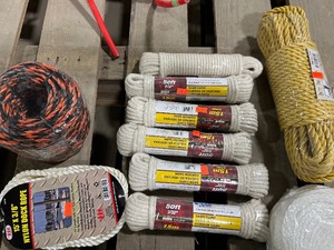 lot 96 image: VARIETY OF POLY ROPE AND NYLON ROPE