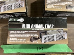 lot 167 image: 7 MINI ANIMAL TRAPS