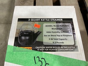 lot 132 image: 3 QUART KETTLE STEAMER