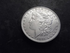 1881 O Morgan Silver Dollar