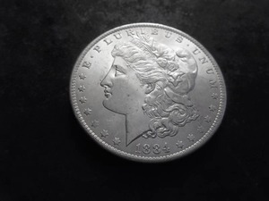 1884 O Morgan Silver Dollar