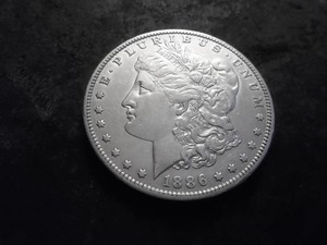 1886 O Morgan Silver Dollar