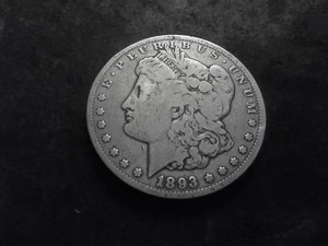 1893 CC Morgan Silver Dollar
