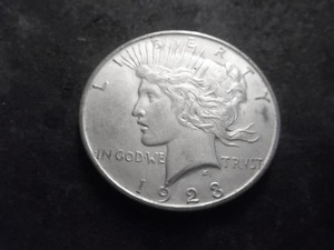 1923 D Peace Silver Dollar