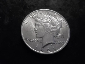 1924 Peace Silver Dollar