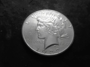 1927 Silver Peace Dollar