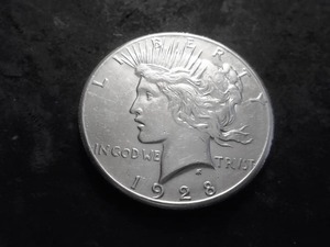 1928 Silver Peace Dollar