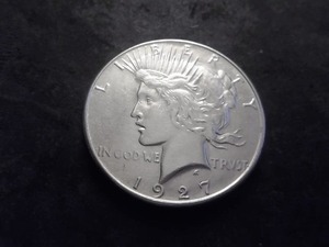 1927 S Silver Peace Dollar