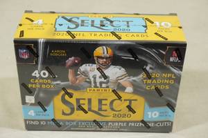 lot 106 image: 2020 Panini Select Mega Box of Football Cards