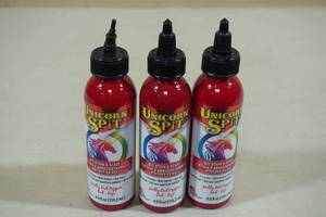 lot 121 image: 3 4oz Unicorn Spit Gel Stain & Glaze Red