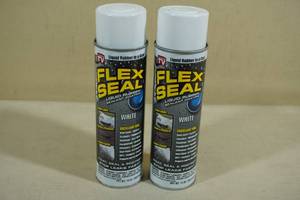 lot 146 image: 2 Flex Seal Liquid Rubber Spray -White