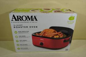 lot 158 image: Aroma 18-Quart Roaster Oven