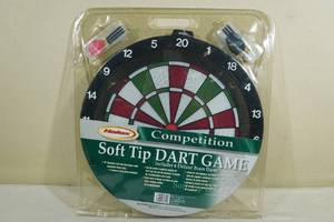 lot 167 image: Halex Soft Tip Dart Board with 6 Darts