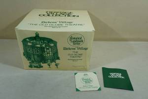 lot 261 image: Department 56 The Heritage Village Collection Porcelain Lighted Building -The Old Globe Theatre