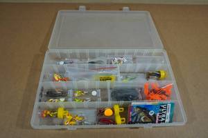 lot 317 image: Tackle Box Insert with Assorted Ice Fishing Tackle