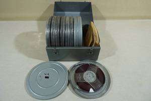 lot 343 image: Vintage Film Reels in Case