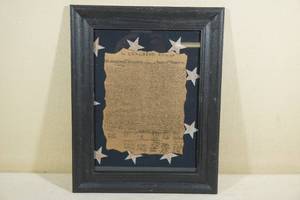 lot 367 image: Declaration of Independence Print