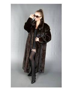 lot 1B image: Ladies Fully Let Out&nbspNatural&nbspFemale Ranch Mink Coat - 2XL