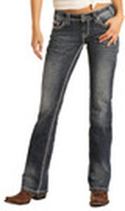lot 95 image: Rock & Roll Bootcut Riding Jeans 32x34