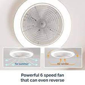 lot 241 image: Orison Outshine Smart Ceiling Fan with Light