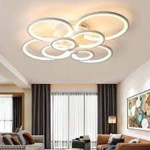 lot 242 image: 8 Ring Adjustable LED Dimmable Ceiling Light