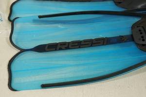 lot 383 image: Cressi Rondinella Aquamarine BlackBlue Snorkel Fins