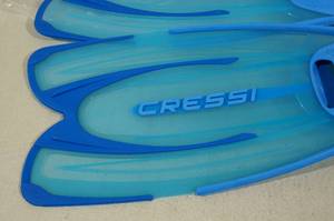 lot 384 image: Cressi Rondinella Aquamarine Blue Snorkel Fins
