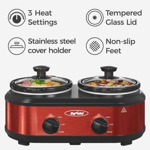 lot 7 image: Sunvivi Double Slow Cooker