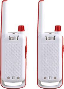 lot 13 image: Motorola Solutions Red Cross Talkabout White Rechargeable Emergency Preparedness 2-Way Radio