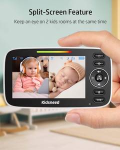 lot 14 image: Kinsneed Split Screen Baby Monitor