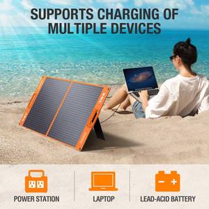 lot 24 image: EBL Solar Apollo 100W Portable Solar Panel First Generation
