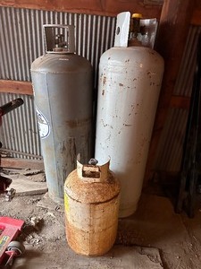 lot 50 image: Three Propane Tanks