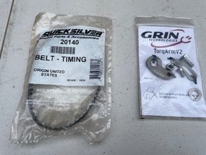 lot 46 image: Quicksilver Timing Belt 20140 & GRIN Technologies TorqArmV2
