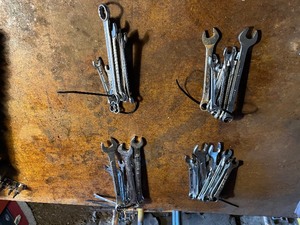 lot 69 image: Variety of Box End  Open End Wrenches