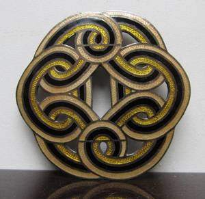 lot 4 image: Fantastic Vintage Signed MARGOT DE TAXCO Enameled Brooch Pendant