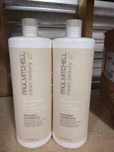 2x Bottles of Paul Mitchel Clean beauty  conditioner