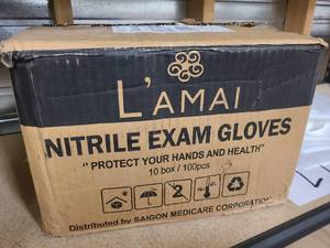 KK Box of LAmai Nitrile Exam Gloves