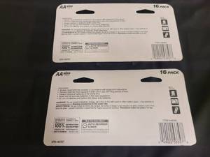 KK 2 packs of AA Walgreens brand Alkaline Supercells