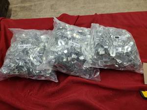 3 Bags of 520 Pieces of steel hardware