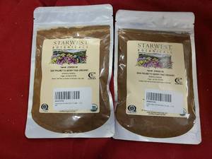 MM 2 Packs of Organic Saw Palmetto Berry Powder Supplement