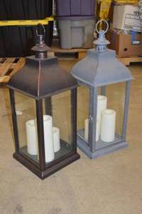 lot 31 image: 2ct Lantern with Candles